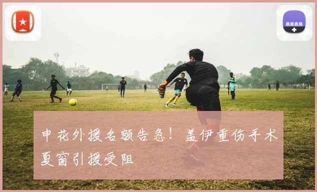 申花外援名额告急!盖伊重伤手术夏窗引援受阻